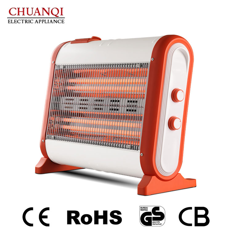 থার্মোস্ট্যাট সহ 1600W 4 টিউব কোয়ার্টজ হিটার